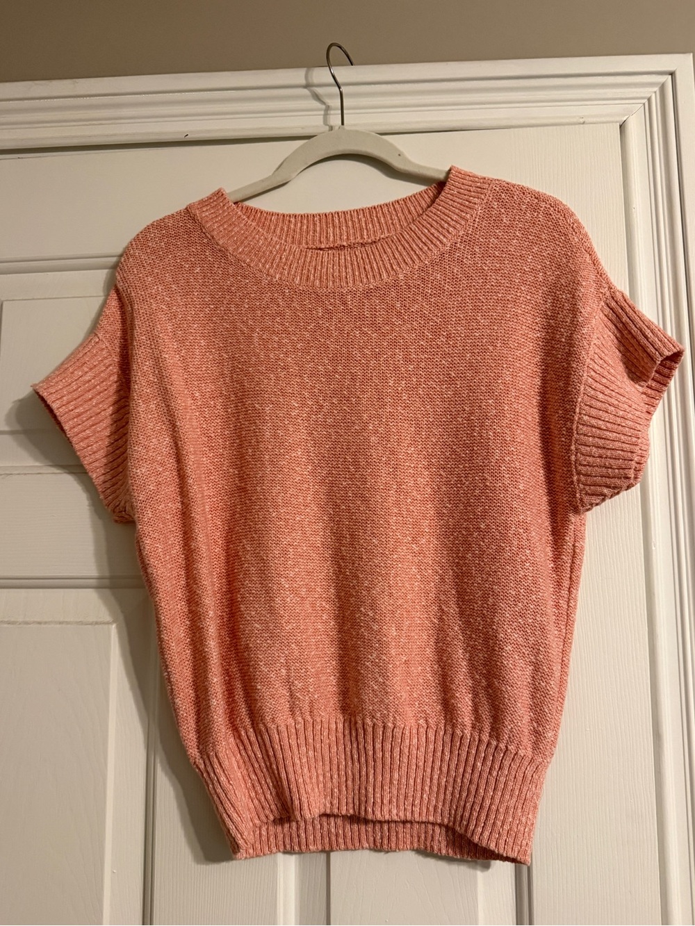Loft Marled Short Sleeved Sweater